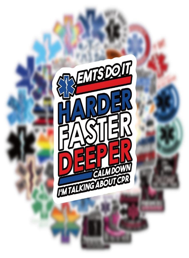 BLCAFEE 63 Pcs EMS Stickers Graffiti Waterproof Vinyl for Birthday Party Supplies Decoration Favors for Water Bottles Laptop Suitcase Scrapbooking Choice - Image 3